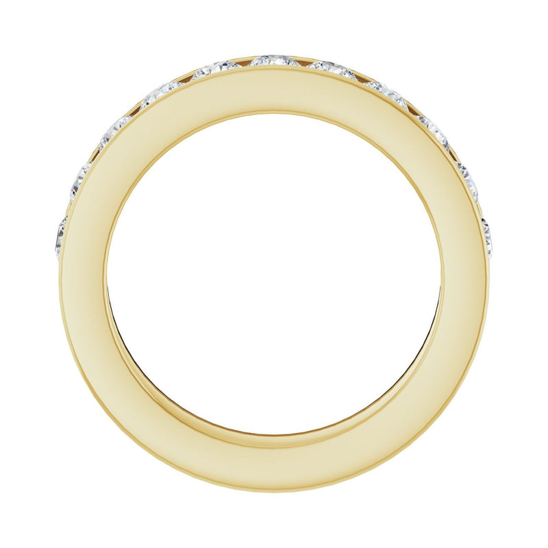 1 ct tw Channel-Set Lab Grown Anniversary Band in 14K White Gold... - view 5