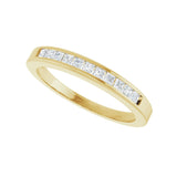 1/4 ct tw Channel-Set Lab Grown Anniversary Band in 14K White Gol... - view 5