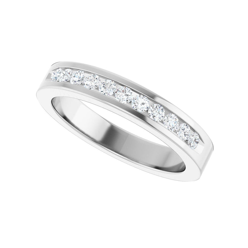 1/3 ct tw Diamond Lab Grown Anniversary Band in 14K White Gold... - view 5