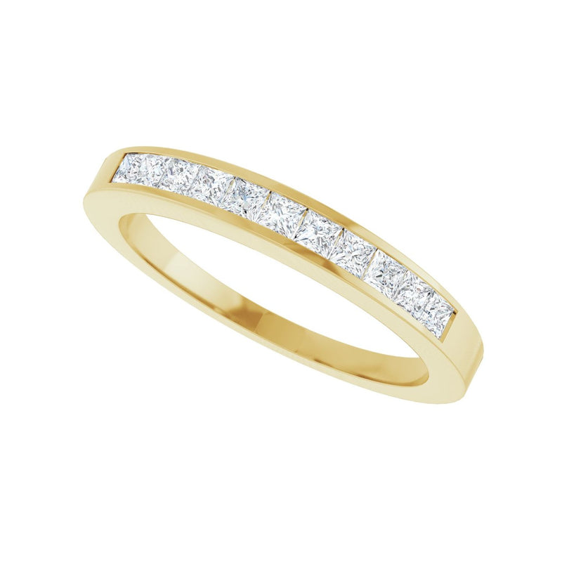 1/3 ct tw Channel-Set Lab Grown Anniversary Band in 14K White Gol... - view 5