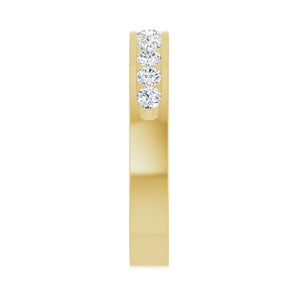 1/2 ct tw Channel-Set Lab Grown Anniversary Band in 14K White Gol... - view 5