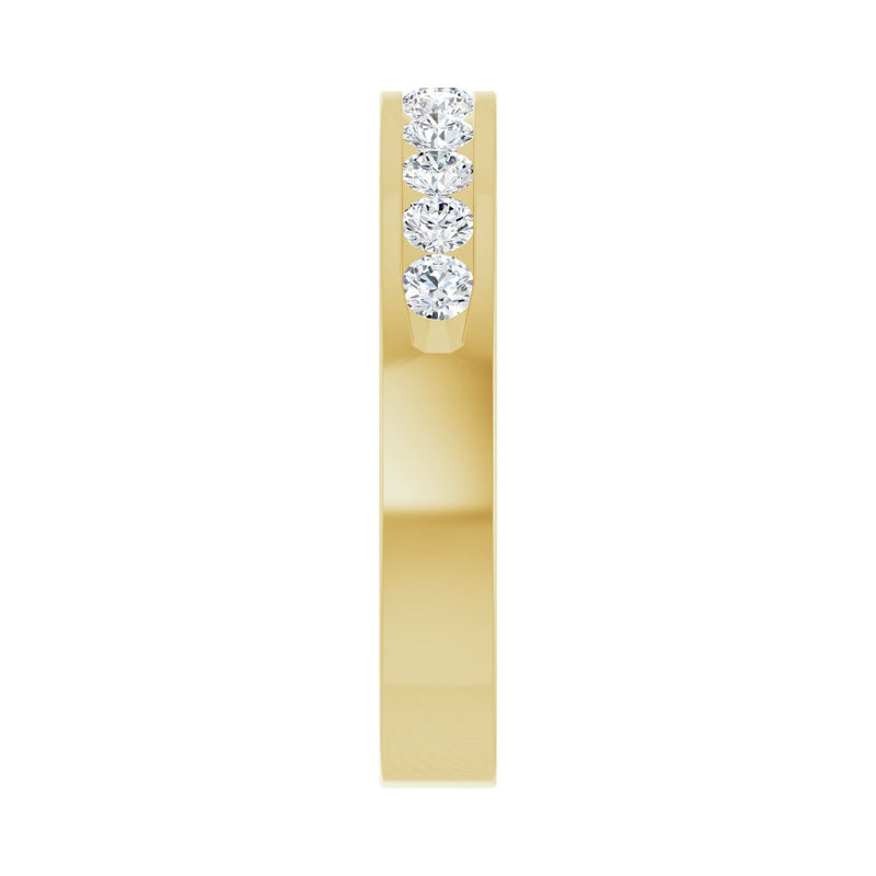 1/2 ct tw Channel-Set Lab Grown Anniversary Band in 14K White Gol... - view 5