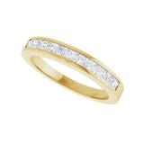 1/2 ct tw Channel-Set Lab Grown Anniversary Band in 14K White Gol... - view 5