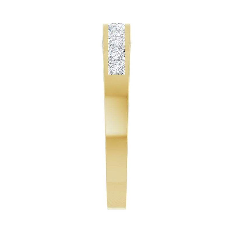 1/2 ct tw Channel-Set Lab Grown Anniversary Band in 14K White Gol... - view 4