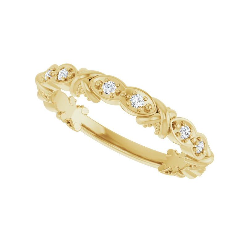 1/8 ct tw Diamond Lab Grown Anniversary Band in 14K White Gold... - view 5
