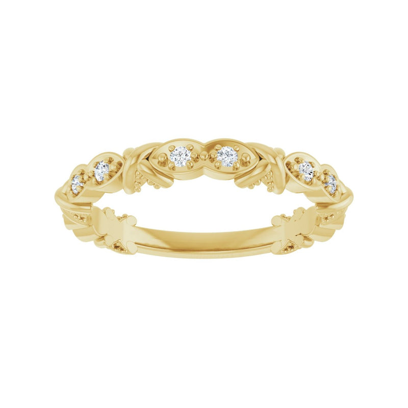 1/8 ct tw Diamond Lab Grown Anniversary Band in 14K White Gold... - view 3