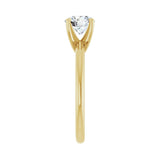 1 ct Round Lab Grown Diamond Solitaire Engagement Ring in 14K Whi... - view 4