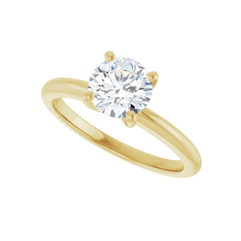 1 ct Round Lab Grown Diamond Solitaire Engagement Ring in 14K Whi... - view 5