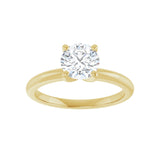 1 ct Round Lab Grown Diamond Solitaire Engagement Ring in 14K Whi... - view 3