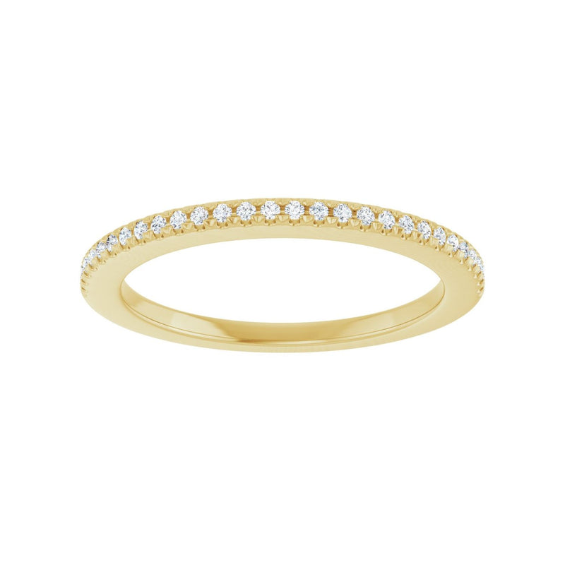 1/10 ct tw Diamond Lab Grown Anniversary Band in 14K White Gold... - view 3