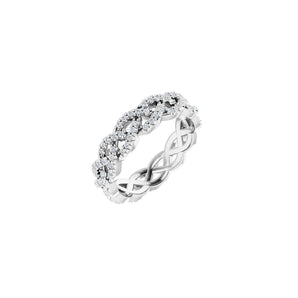 1/2 ct tw Eternity Lab Grown Anniversary Band in 14K White Gold...