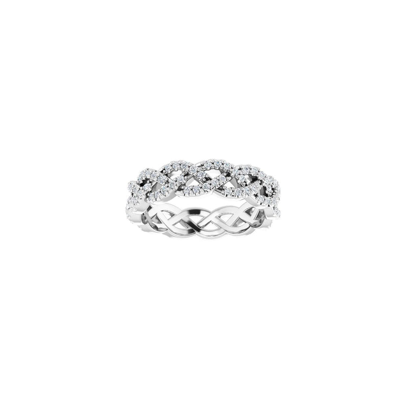 1/2 ct tw Eternity Lab Grown Anniversary Band in 14K White Gold... - view 3