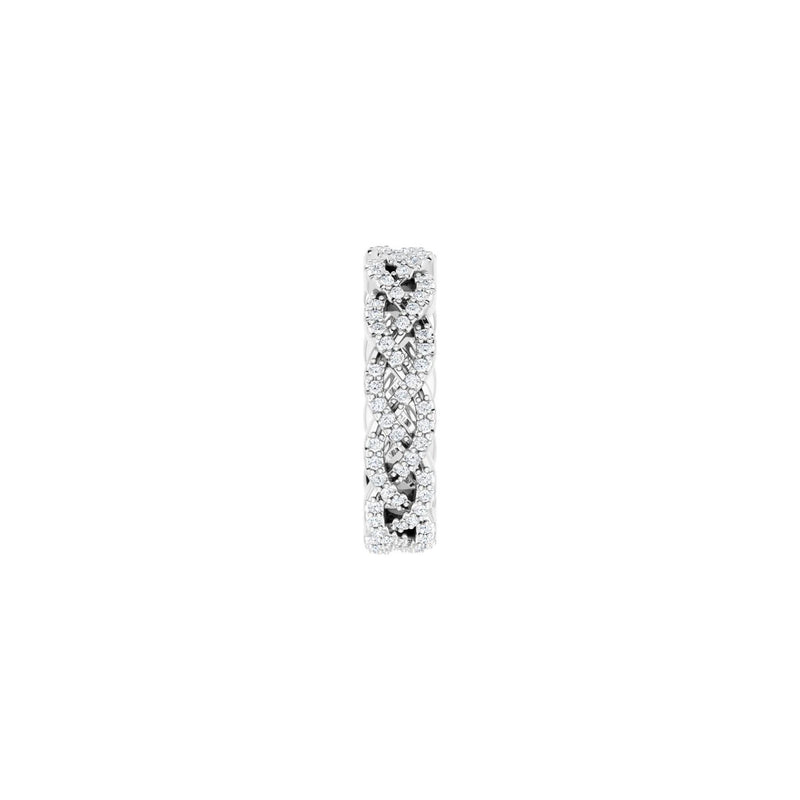 1/2 ct tw Eternity Lab Grown Anniversary Band in 14K White Gold... - view 4