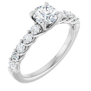 The Theodora Engagement Ring — White Gold