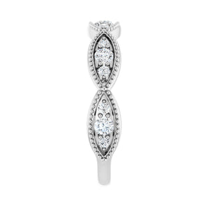1/2 ct tw Diamond Lab Grown Anniversary Band in 14K White Gold... - view 4