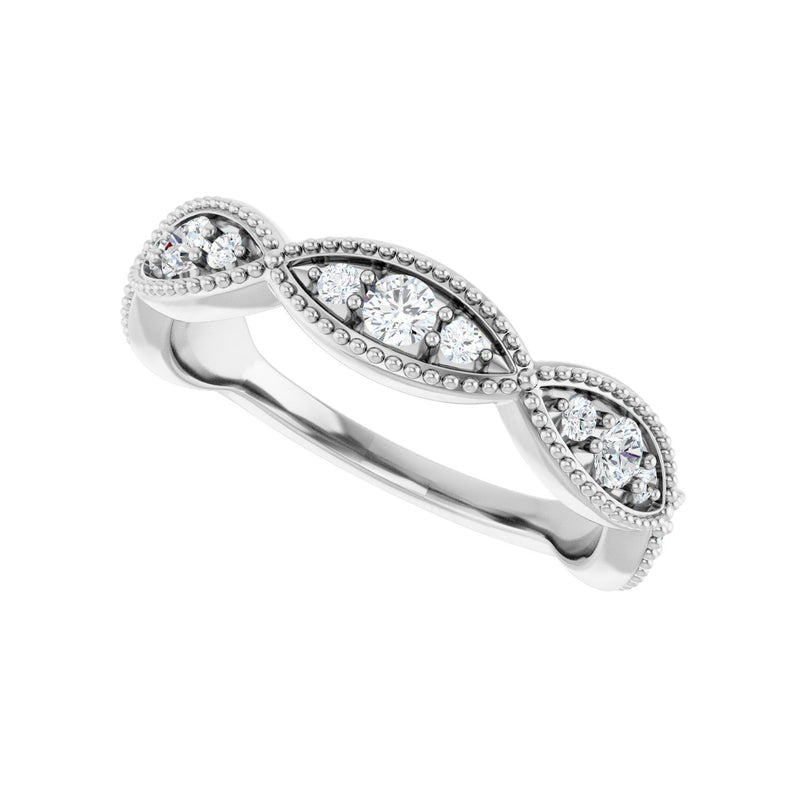 1/2 ct tw Diamond Lab Grown Anniversary Band in 14K White Gold... - view 5
