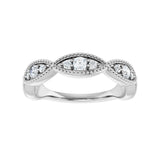 1/2 ct tw Diamond Lab Grown Anniversary Band in 14K White Gold... - view 3