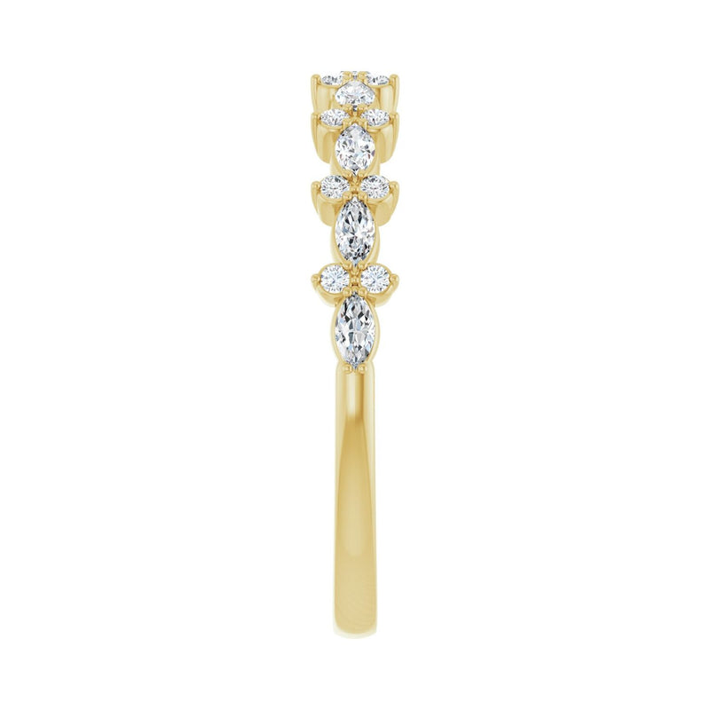 1/3 ct tw Diamond Lab Grown Anniversary Band in 14K White Gold... - view 4