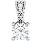 The Liesel — Round Accented Pendant