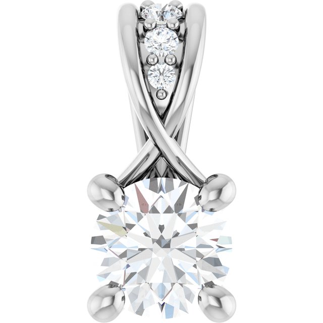 The Liesel — Round Accented Pendant
