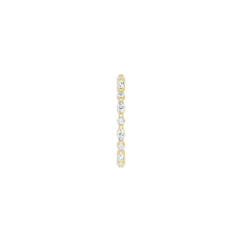 3/4 ct tw Eternity Shared-Prong Lab Grown Anniversary Band in 14K... - view 4