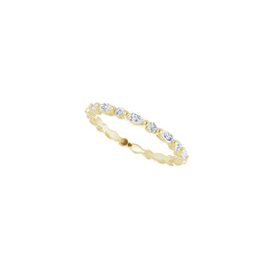 3/4 ct tw Eternity Shared-Prong Lab Grown Anniversary Band in 14K... - view 5