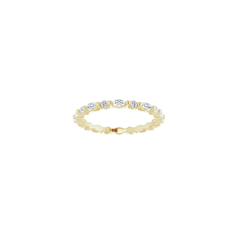 3/4 ct tw Eternity Shared-Prong Lab Grown Anniversary Band in 14K... - view 3
