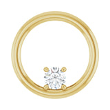 1/4 ct Round Lab Grown Diamond Solitaire Pendant in 14K White Gol...