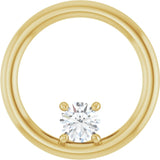 The Vanya — Round Solitaire Pendant - Yellow