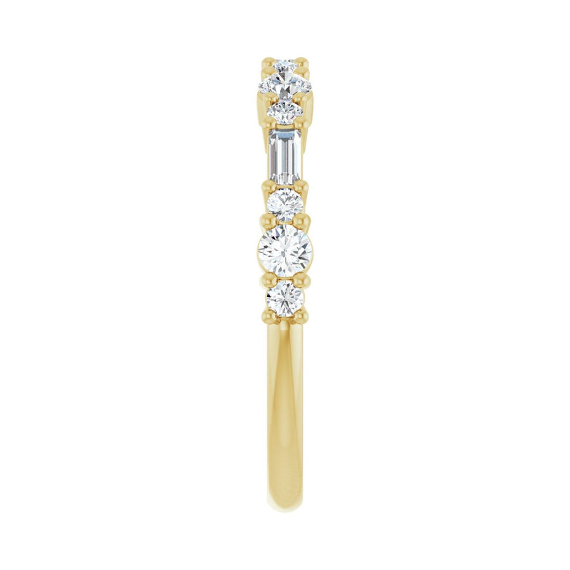 1/2 ct tw Diamond Lab Grown Anniversary Band in 14K White Gold... - view 4