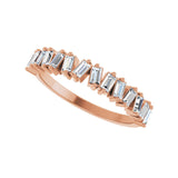 1/2 ct tw Diamond Lab Grown Anniversary Band in 14K White Gold... - view 5