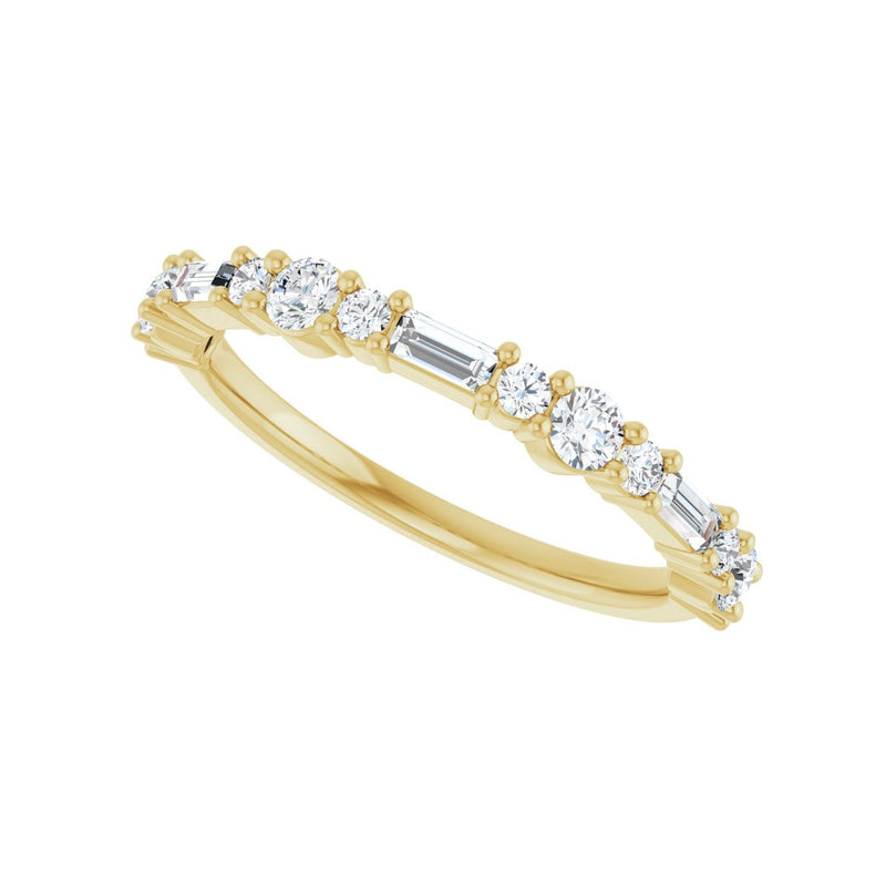 1/2 ct tw Diamond Lab Grown Anniversary Band in 14K White Gold... - view 5