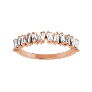 1/2 ct tw Diamond Lab Grown Anniversary Band in 14K White Gold... - view 3