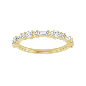 1/2 ct tw Diamond Lab Grown Anniversary Band in 14K White Gold... - view 3