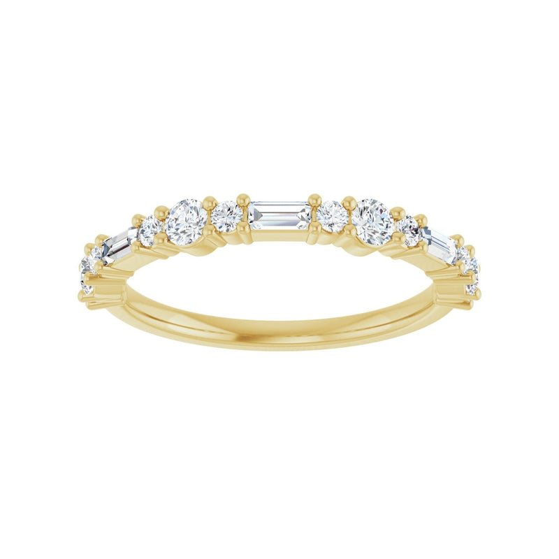 1/2 ct tw Diamond Lab Grown Anniversary Band in 14K White Gold... - view 3