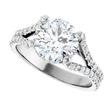 The Soren — Round Cathedral Engagement Ring - view 5