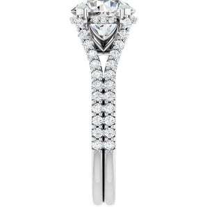 The Soren — Round Cathedral Engagement Ring - view 4