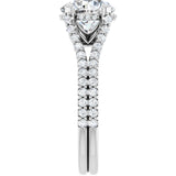 The Soren — Round Cathedral Engagement Ring - view 4