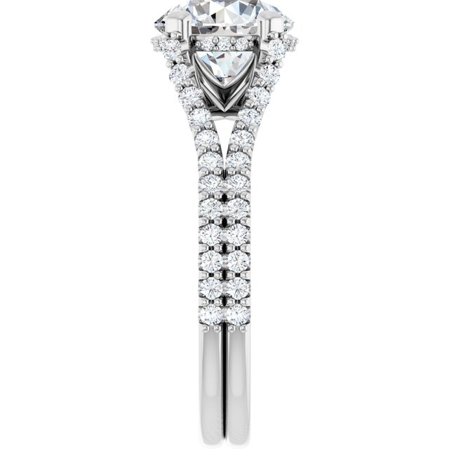 The Soren — Round Cathedral Engagement Ring - view 4