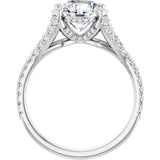 The Soren — Round Cathedral Engagement Ring - view 2