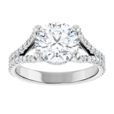 The Soren — Round Cathedral Engagement Ring - view 3