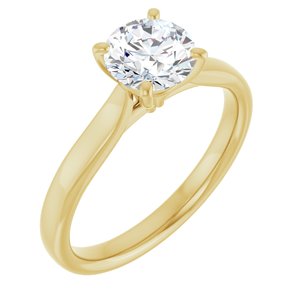 The Myrrha — Solitaire Engagement Ring — Yellow Gold