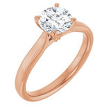 The Myrrha — Solitaire Engagement Ring — Rose Gold