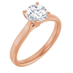 The Myrrha — Solitaire Engagement Ring — Rose Gold