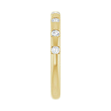 1/4 ct tw Channel-Set Lab Grown Anniversary Band in 14K White Gol... - view 4