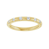 1/4 ct tw Channel-Set Lab Grown Anniversary Band in 14K White Gol... - view 3