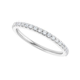 1/5 ct tw Accented Lab Grown Anniversary Band in 14K White Gold... - view 5