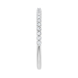 1/5 ct tw Accented Lab Grown Anniversary Band in 14K White Gold... - view 4