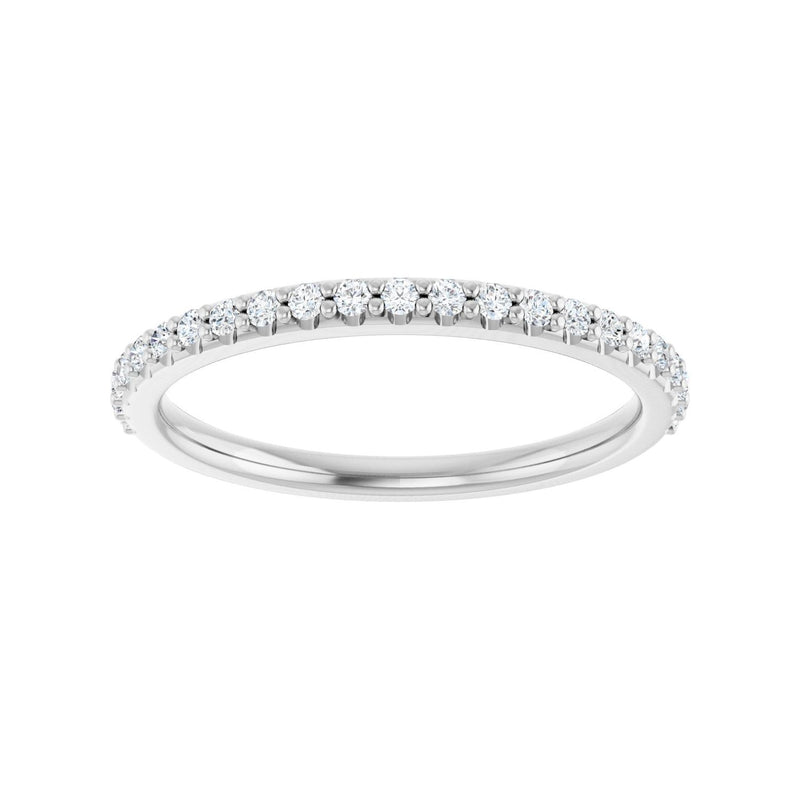 1/5 ct tw Accented Lab Grown Anniversary Band in 14K White Gold... - view 3