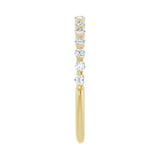 1 ct tw Channel-Set Lab Grown Anniversary Band in 14K White Gold... - view 4